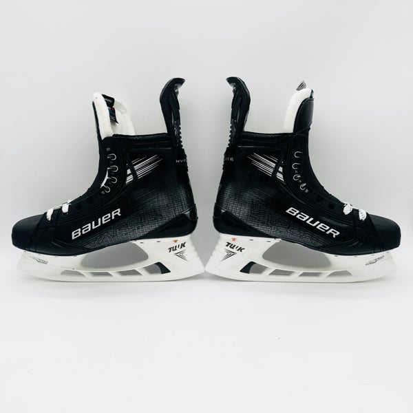 New Custom Black Bauer Vapor Hyperlite 2 Hockey Skates- 10 Fit 2-288