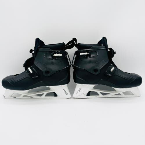 Custom All Black Bauer KONEKT 2 Goalie Hockey Skates-9-9.5
