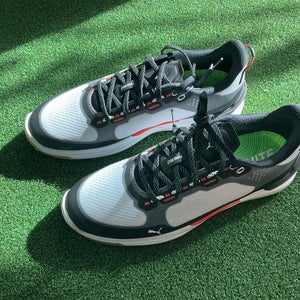 Puma Ignite Elevate X Spikeless Waterproof Golf Shoes White Mens SZ 9