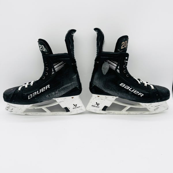 Custom Black Bauer Vapor Hyperlite 2 Hockey Skates-11 1/4 Fit 2-306