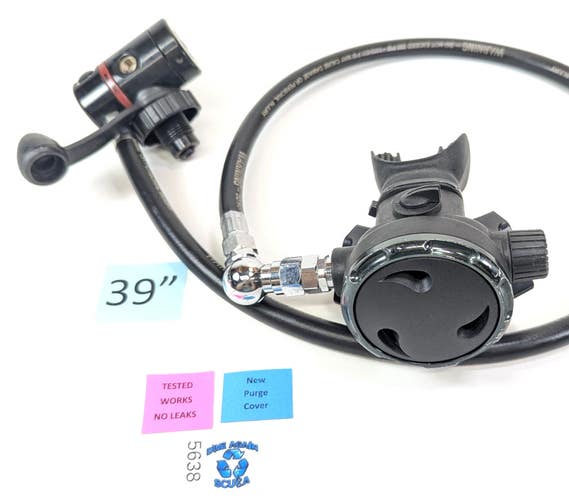 Dive Rite DIN Scuba Regulator Set 1st Stage & Primary 2nd Stage Adjustable #5638