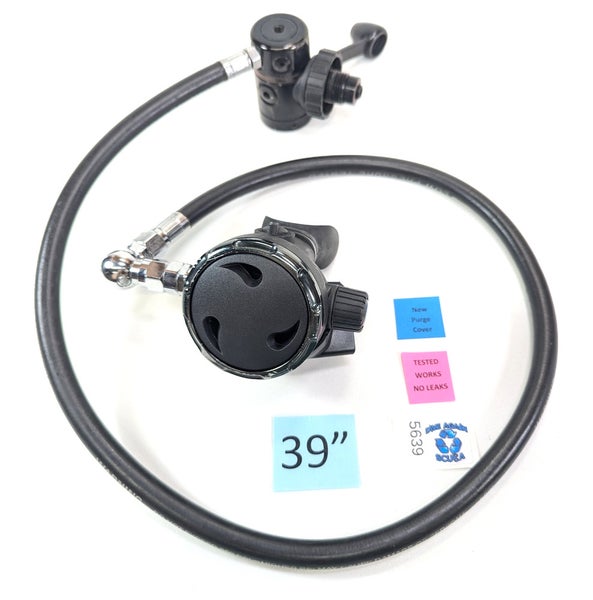 Dive Rite DIN Scuba Regulator Set 1st Stage & Primary 2nd Stage Adjustable #5638