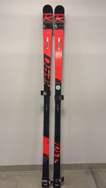 Men's Rossignol Hero FIS GS Pro 193 cm Racing Skis With Bindings Max Din 18 (Used)