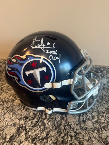Titans Vince Young autographed “2006 Roy” helmet