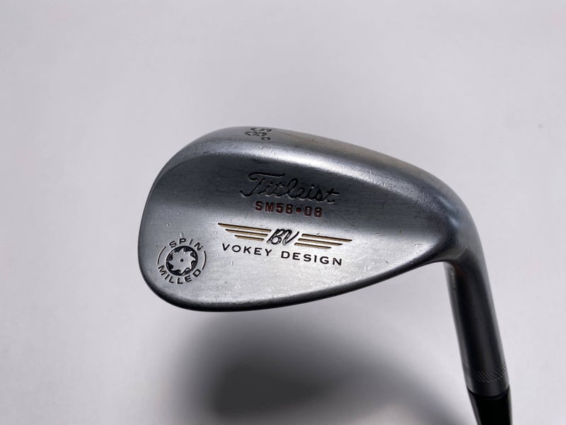 Titleist Vokey Spin Milled Lob Wedge LW 58* 8 DG Wedge Steel Mens RH