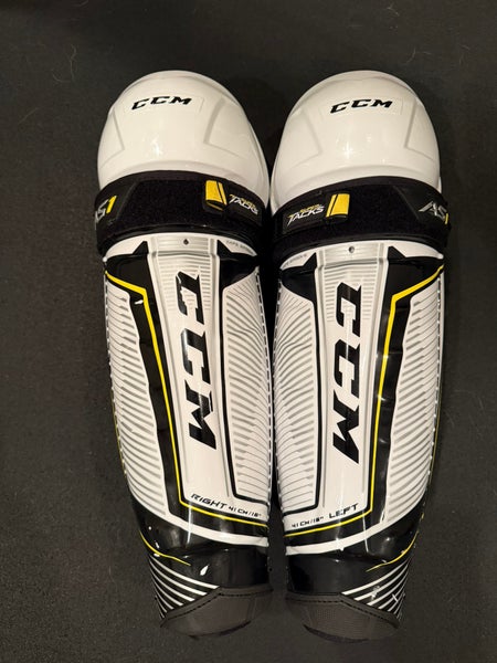 Senior CCM Super Tacks AS1 16" Shin Pads (New)