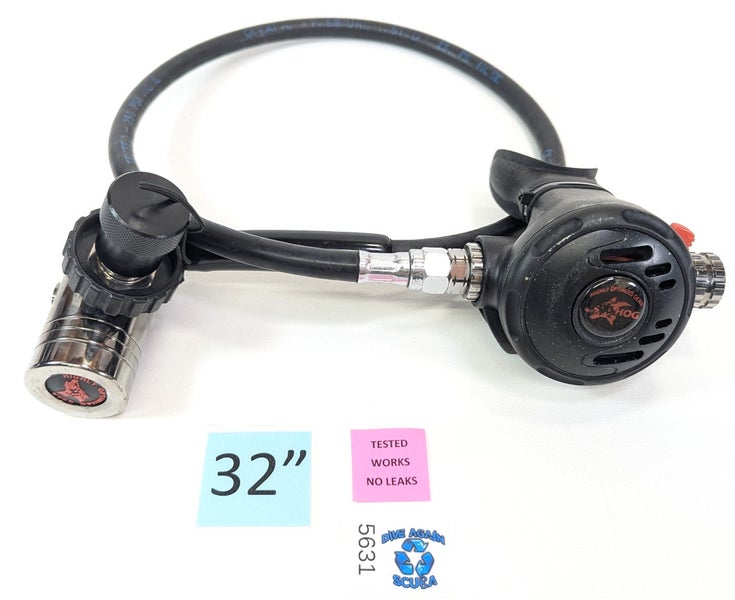 HOG D1 DIN Classic Scuba Regulator Set 1st Stage & Primary 2nd Stage Adjustable