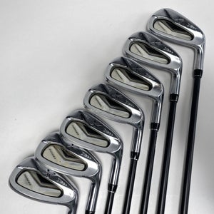 XXIO X Black Iron Set 5-PW+AW Miyazaki AX-1 Flex 4344 Stiff Graphite Mens RH