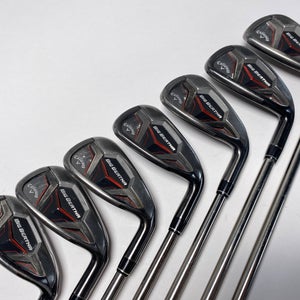 Callaway Big Bertha 2015 Iron Set 6-PW+AW+SW Recoil ZT9 470 F4 Stiff Graphite RH