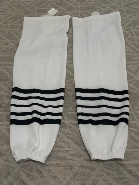 Ice Hockey Socks White with Black Adult 30” 32” Gray with Black New