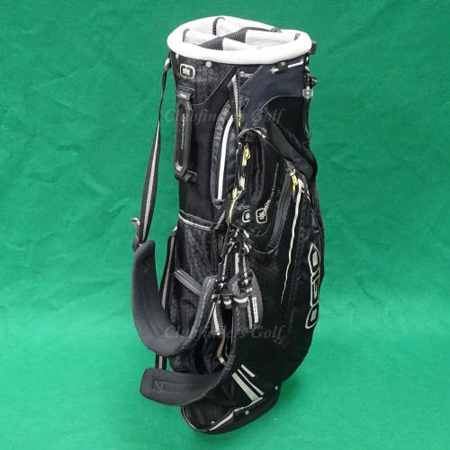 Ogio Pace Black 6-Way Golf Stand Bag w/ Raincover