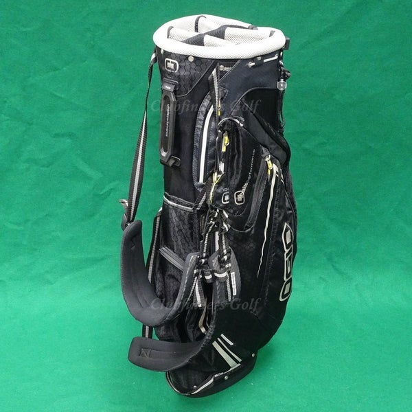 Ogio Pace Black 6-Way Golf Stand Bag w/ Raincover