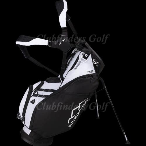 NEW Sun Mountain 4.5LS 14-Way Black/White Golf Stand Bag w/ Raincover