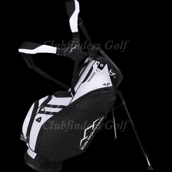 NEW Sun Mountain 4.5LS 14-Way Black/White Golf Stand Bag w/ Raincover