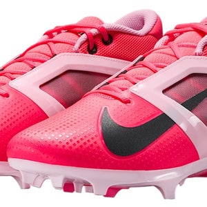 NIKE ALPHA MENACE 4 Pro NRG Racer Pink/Grey Cleats Men's HJ4568-600 Size 9.5 New
