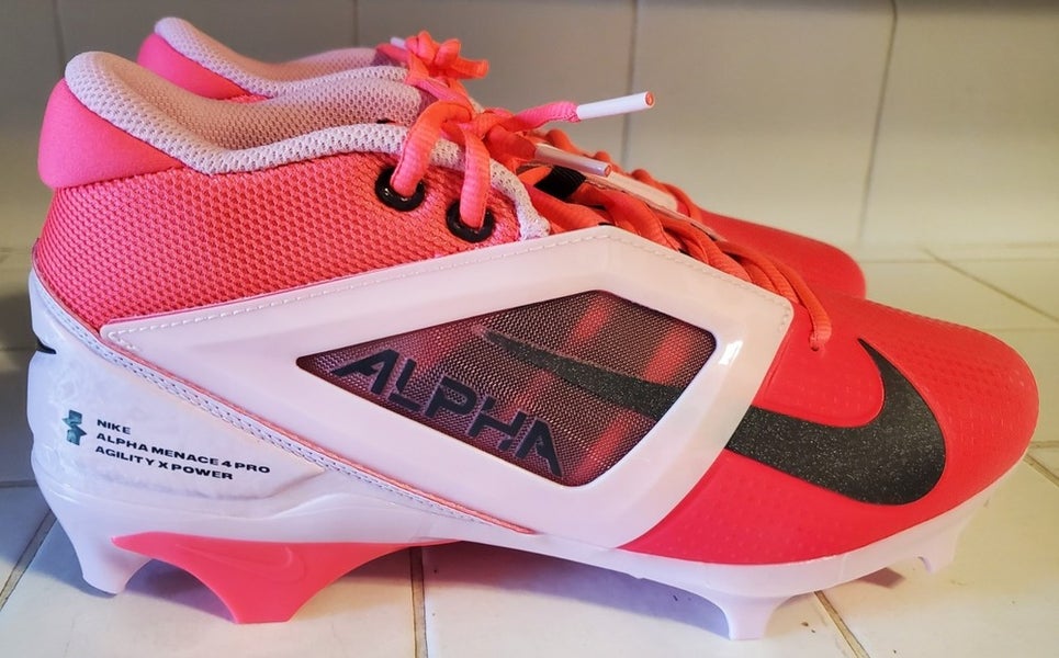 Nike Alpha Menace 4 Pro NRG Racer Pink/Grey Cleats Men\'s HJ4568-600 Size 8.5 New 61g6Nn0vj7L._AC_UY900_.jpg main image 3