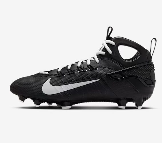 Nike LAX Huarache 9 Elite Black Lacrosse cleats size 11 *BRAND NEW* FD0088-002