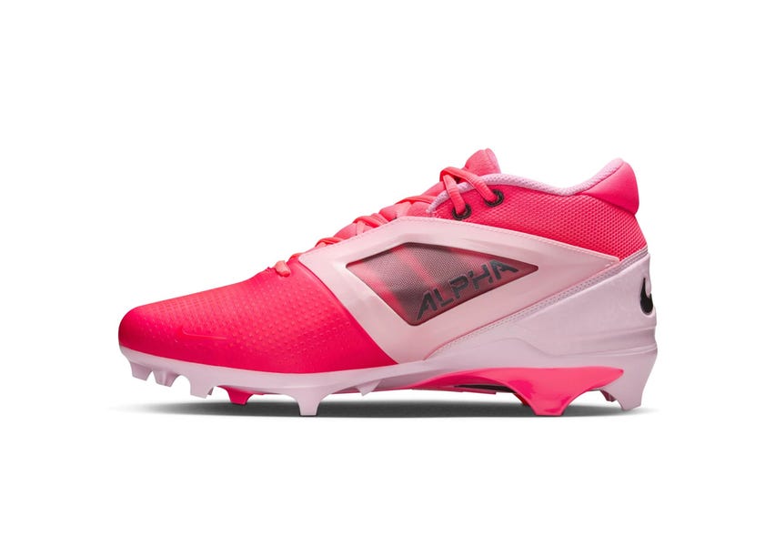 Nike Alpha Menace 4 PRO NRG Racer Pink/Grey HJ4568 600 Men\'s NIKE ALPHA MENACE 4 Pro NRG Racer Pink/Grey Cleats Men main image 4