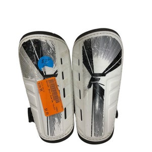 Used Soccer Shin Guards Youth White SM 11847-S000029461