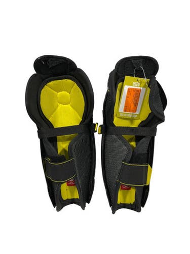 Used CCM TACKS 9550 Junior Shin Guards Black 11" 11847-S000029547