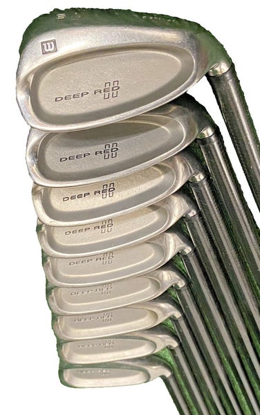 Wilson Deep Red II Iron Set 5-PW,GW,SW,LW RH Senior Graphite 5i 38" New Grips