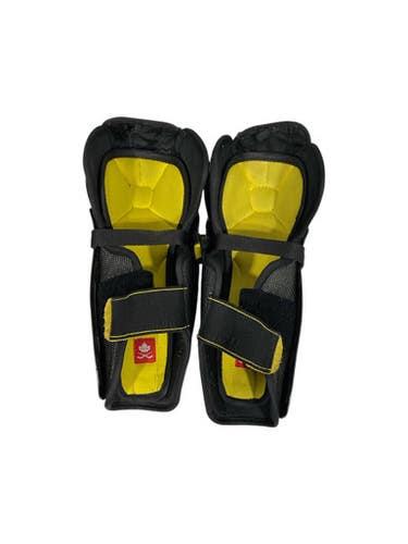 Used CCM TACKS 9550 Junior Shin Guards Black 11" 11847-S000027325