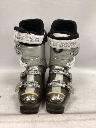 Used Lange EXCLUSIVE 90 Womens DH Ski Boot Grey 255 MP - M07.5 - W08.5 11851-S000038707