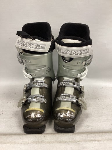 Used Lange EXCLUSIVE 90 Womens DH Ski Boot Grey 255 MP - M07.5 - W08.5 11851-S000038707