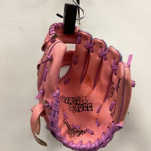 Used Rawlings GIRLS RULE BB/SB Glove T-ball Pink 9" 11851-S000038678