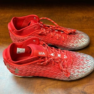 under armour spotlight clone 3.0 red and silver Men’s Size 12