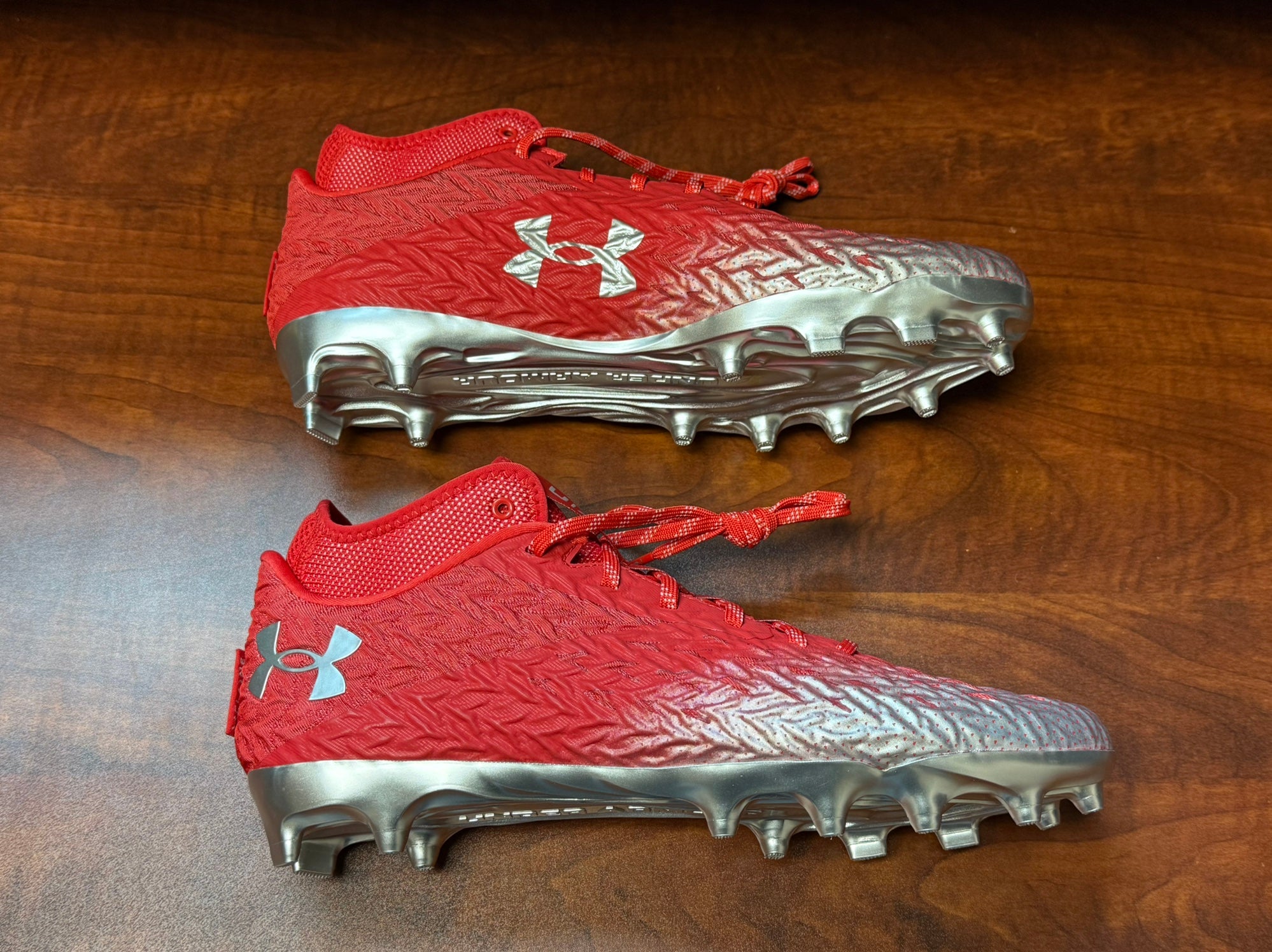 Under Armour Spotlight Clone 3.0 MC Football Cleats - Men\'s Size 13 Metallic New Men main image 3