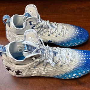under armour spotlight clone 3.0 white and blue Men’s Size 13