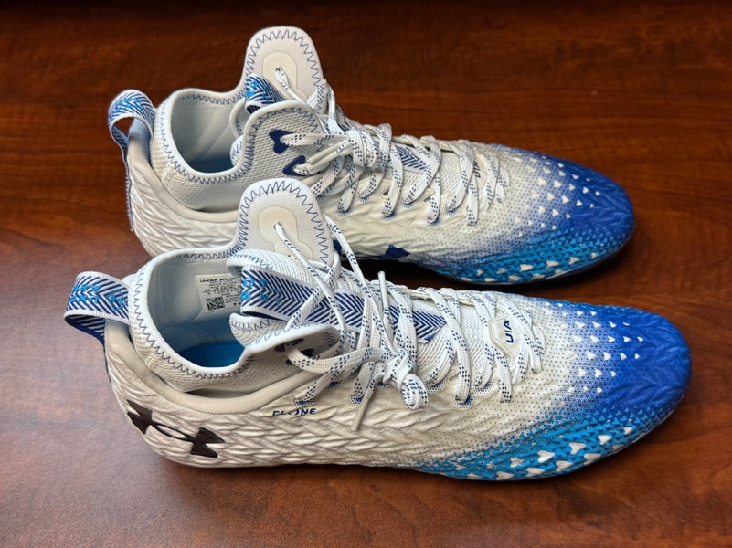 under armour spotlight clone 3.0 white and blue Men’s Size 13