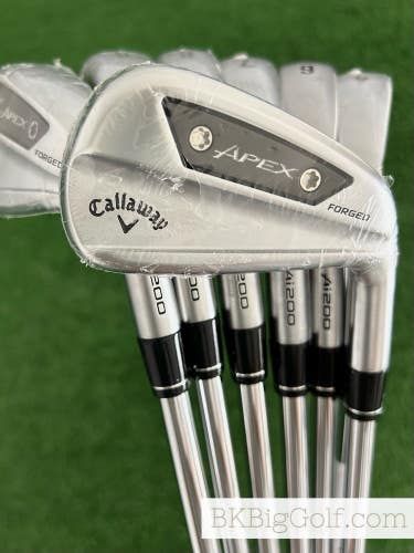 NEW Callaway Apex Ai200 24 Forged Iron Set 4-P / Dynamic Gold 100 Regular