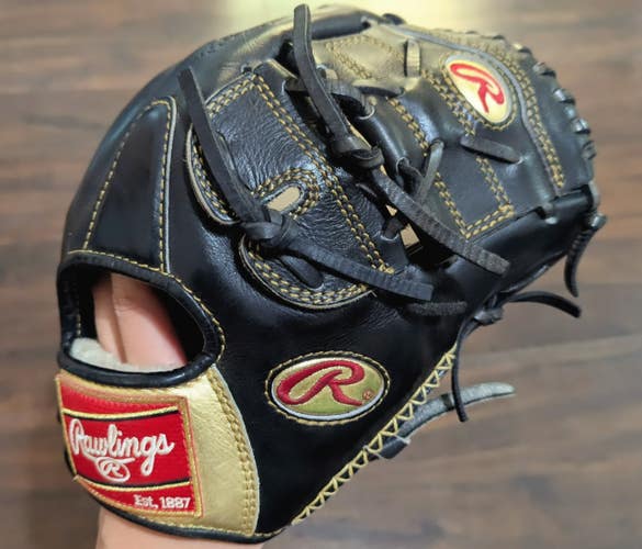 Rare Rawlings Gold Glove RGG205-9B Baseball Pitcher's Glove 11.75"