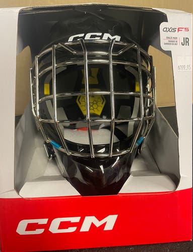 CCM Axis F5 Goalie Mask Black Jr
