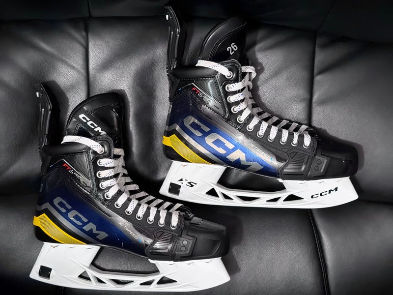 Used CCM JetSpeed FT6 Pro Skates Size 10.5 Regular Width w/ Step Steel