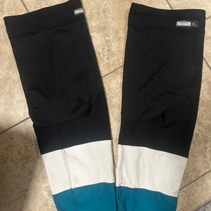 Sharks Black Senior XL Reebok Socks Pro Stock (New)