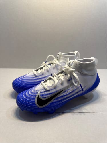 Men's Nike Zoom Air Vapor Pro 1 Football Cleats White Blue FB3298-101 Size 7.5