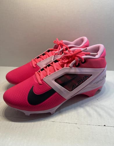 Nike Alpha Menace 4 Pro NRG Men's Size 10.5 Football Cleats HJ4568-600 Pink
