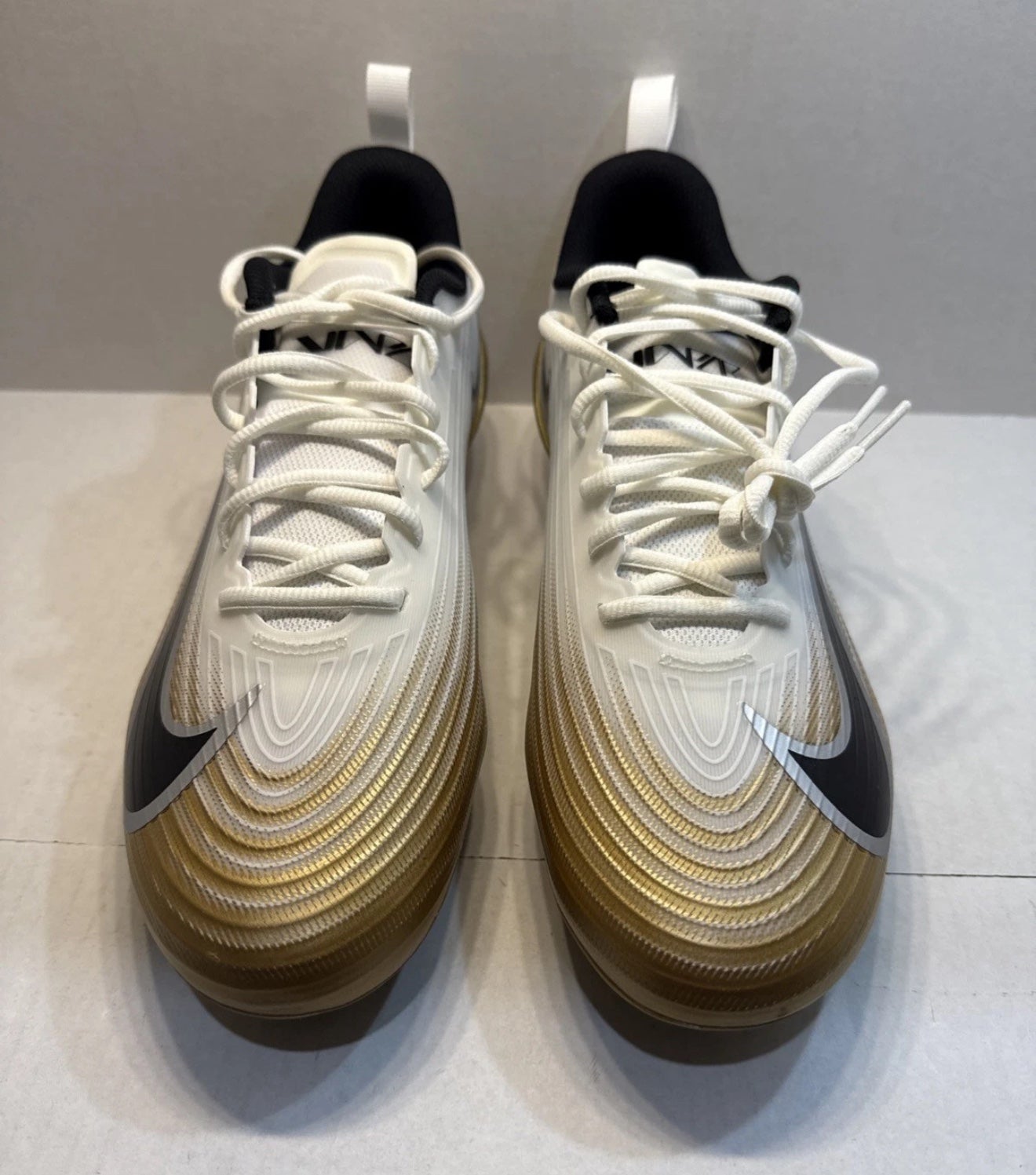 Nike Vapor Speed 3 \'White Metallic Gold Black\' FB3303-103 Football size 12 Nike Vapor Speed 3 White Metallic Gold Black Cleats FB3303  main image 2