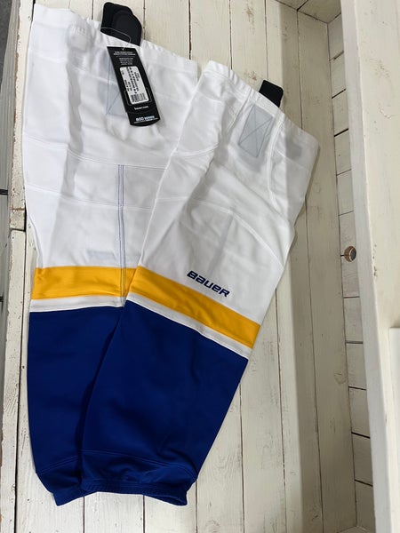 White Medium Youth Bauer Socks
