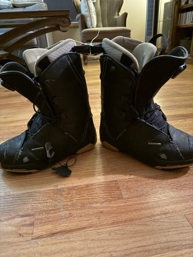 Men's Size M 8.5 (W 9.5) Salomon F22 Snowboard Boots Medium Flex All Mountain