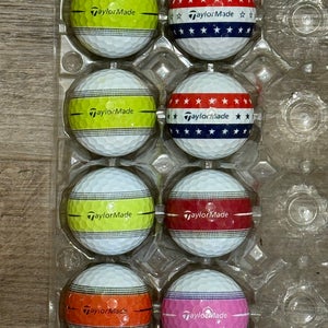 8 TaylorMade Tour Response Golf Balls with Stripe Design