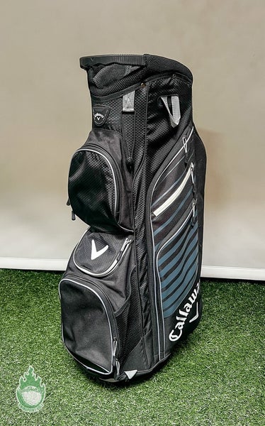 Used Callaway CHEV ORG 14 Way Cart Carry Bag Black