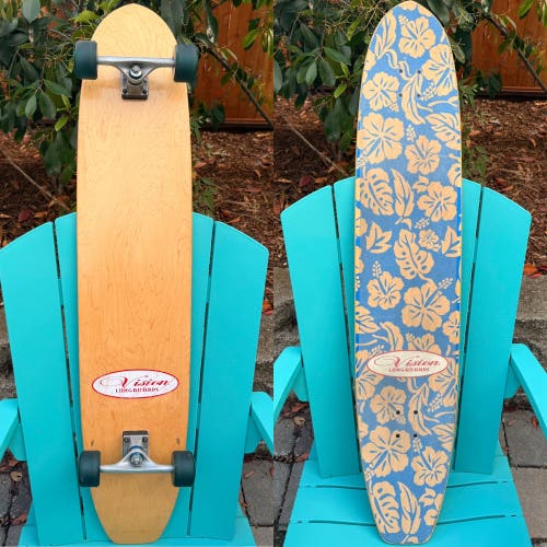 Vision Skateboards Vintage 48” Complete Longboard Skateboard Tracker B•2 Trucks