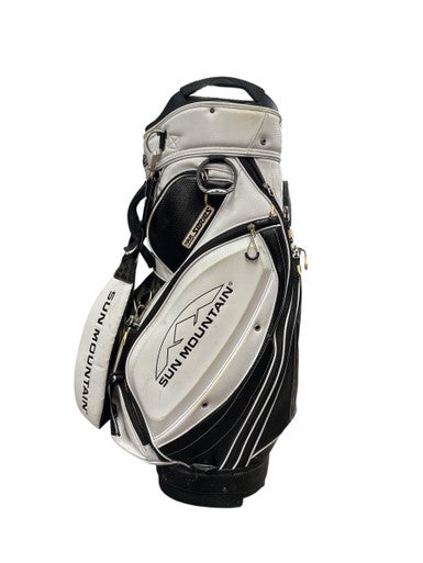 Used Sun Mtn TOUR SERIES CART BAG Mens Cart Bag Black And White 11835-S000197898