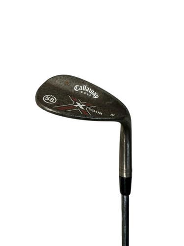 Used Callaway X TOUR RAW FINISH Golf Wedge Mens RH Grey 58 Degree 11835-S000198769