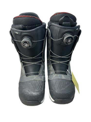 Used Burton ION BOA Mens Snowboard Boots Black And Grey Senior 10 11835-S000198858