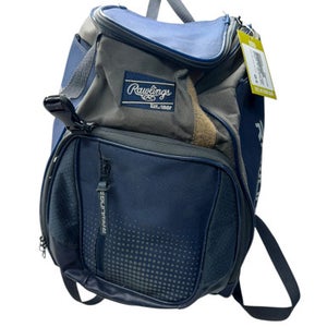 Used Rawlings BAT BACKPACK BB/SB Player Backpack Navy Blue And Grey 11835-S000198870